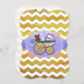 パイナップルベビー物 招待状 (正面/裏面)