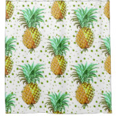 パイナップルホスピタリティの記号 シャワーカーテン (正面)