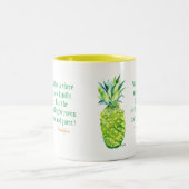 パイナップルホスピタリティホストゲストマグ ツートーンマグカップ (中央)