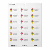 パイナップルホリデーパーティークリスマス ラベル (フルシート)