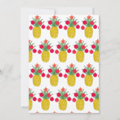 パイナップルホリデーパーティークリスマス 招待状 (裏面)