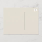 パイナップルボーディングパスチケット日付の保存 案内ポストカード (裏面)