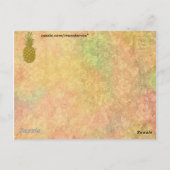 パイナップルポストカード ポストカード (裏面)