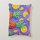 パイナップルポップ・アートの- Pineapple Empire アクセントクッション (裏面(縦))