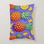 パイナップルポップ・アートの- Pineapple Empire アクセントクッション (正面(垂直))
