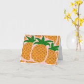 パイナップルメッセージカード(ハワイシリーズ) カード (黄色い花)