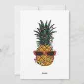 パイナップルメリークリスマスビーチ写真 シーズンカード (裏面)