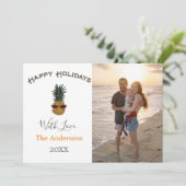 パイナップルメリークリスマスビーチ写真 シーズンカード (スタンド正面)