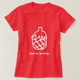 パイナップルモダンシンプル引用文の中の甘い Tシャツ