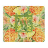 パイナップルモノグラムのズ カッティングボード (正面)