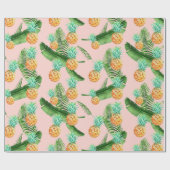 パイナップルラッピング紙 ラッピングペーパー (フラット)
