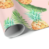 パイナップルラッピング紙 ラッピングペーパー (ロールコーナー)