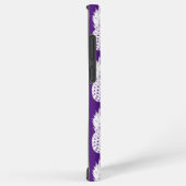 パイナップルラバーパターン紫 SAMSUNG GALAXYケース (右側面)