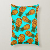 パイナップルラブパターン – おいしいトロピカルエキゾチック アクセントクッション (正面(垂直))