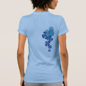 パイナップルルアウ(ハワイ式宴会)ギャルのTシャツ Tシャツ (裏面)