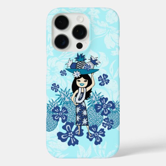 パイナップルルアウ（ハワイ式宴会）ハワイアンフラガールターク Case-Mate iPhoneケース (裏面)