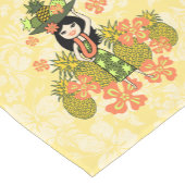 パイナップルルアウ(ハワイ式宴会)ハワイアンフラガール ショートテーブルランナー (コーナー)