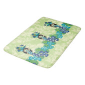 パイナップルルアウ(ハワイ式宴会)ハワイアンフラガール バスマット (アングル)