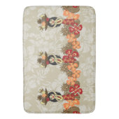 パイナップルルアウ(ハワイ式宴会)ハワイアンフラガール バスマット (正面縦)