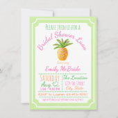 パイナップルルアウ(ハワイ式宴会)ブライダルシャワー招待 招待状 (正面)