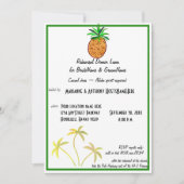 パイナップルルアウ(ハワイ式宴会)リハーサルディナー 招待状 (正面)