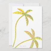 パイナップルルアウ(ハワイ式宴会)リハーサルディナー 招待状 (裏面)