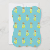 パイナップルルアウ（ハワイ式宴会）誕生日パーティー任意の年齢 招待状 (裏面)