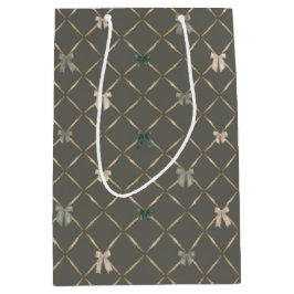 パイナップルレインボーズ、ハワイアンスタイルクリスマス ミディアムペーパーバッグ