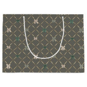 パイナップルレインボーズ、ハワイアンスタイルクリスマス ラージペーパーバッグ (正面)