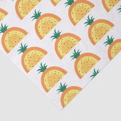 パイナップルレインボーパターン、黄色とオレンジ 薄葉紙 (詳細)