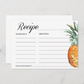 パイナップルレシピカード エンクロージャーカード (正面/裏面)