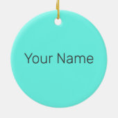 パイナップルレトロビーガン及びベジタリアンヴィンテージ果実 セラミックオーナメント (裏面)