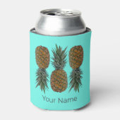 パイナップルレトロビーガン及びベジタリアンヴィンテージ果実 缶クーラー (缶正面)