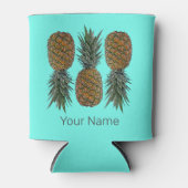 パイナップルレトロビーガン及びベジタリアンヴィンテージ果実 缶クーラー (正面)