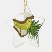 パイナップルロゴの星のオーナメント セラミックオーナメント (左)