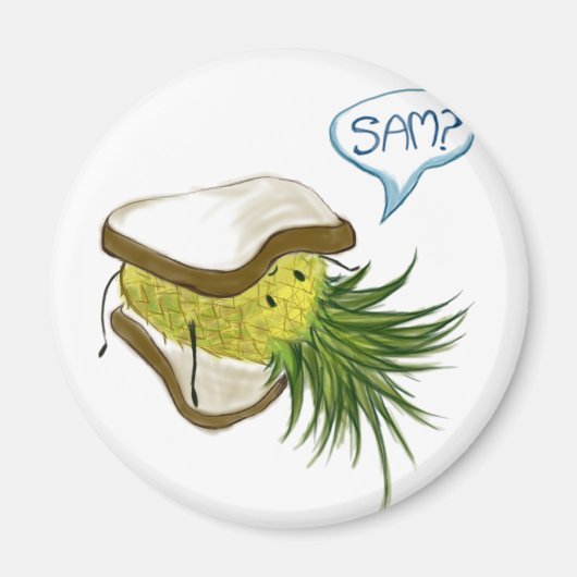 パイナップルロゴ磁石 マグネット (正面)