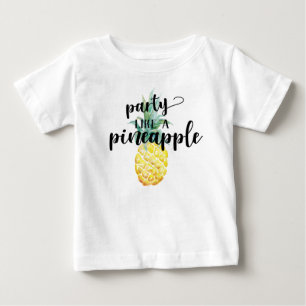 パイナップルワイシャツのようなパーティー ベビーTシャツ