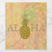 パイナップルワインラベル ワインラベル (シングルラベル)