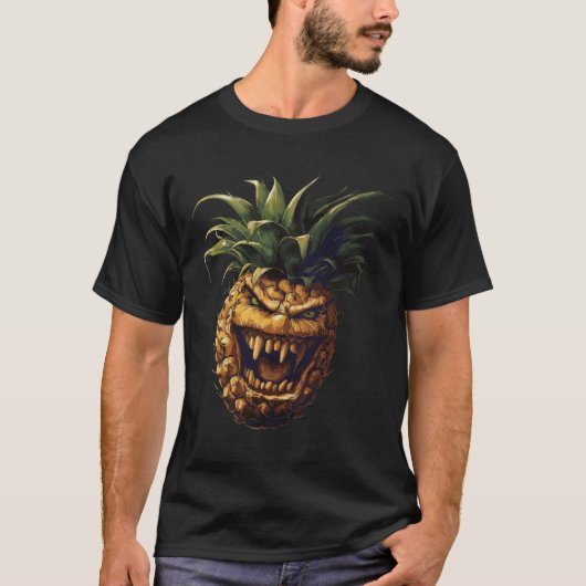 パイナップルヴァンパイアステッカー Tシャツ (正面)