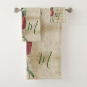 パイナップルヴィンテージトロピカルモノグラム バスタオルセット (インサイチュ)