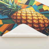 パイナップル万華鏡のように千変万化するパターン – パイナップルエンパイアデザイン シェルパブランケット (3/4)