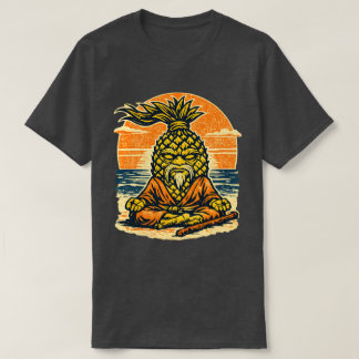 パイナップル先生のサンセット — ビンテージサマーウォリアー Tシャツ