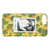 パイナップル及び葉は|あなたの写真を加えましたり及び示します Case-Mate iPhoneケース (裏面(横))