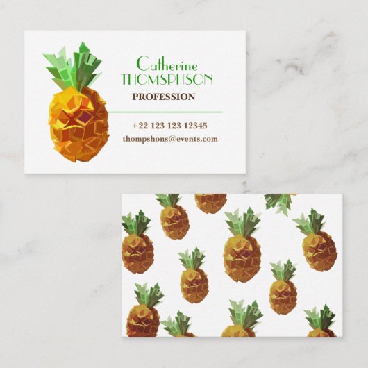 パイナップル名刺 名刺 (正面/裏面)