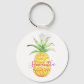 パイナップル名前をカスタムする キーホルダー (裏面)