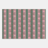 パイナップル名門私立校風のクリスマス – キュートモダンカラフル ラッピングペーパーシート (正面2)