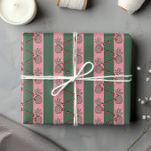 パイナップル名門私立校風のクリスマス – キュートモダンカラフル ラッピングペーパーシート