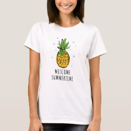 パイナップル夏のタンクトップ Tシャツ