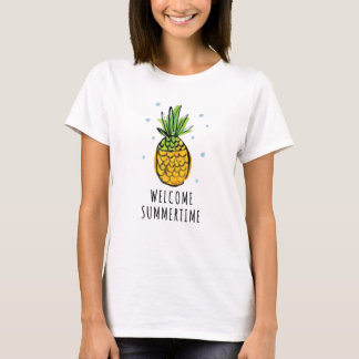 パイナップル夏のタンクトップ Tシャツ