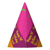 パイナップル子供の誕生日パーティー パーティーハット (裏面)